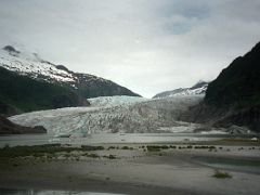 03A Mendenhall Glacier, Mendenhall Lake And Nugget Falls From Trail of Time Near Juneau Alaska 1999